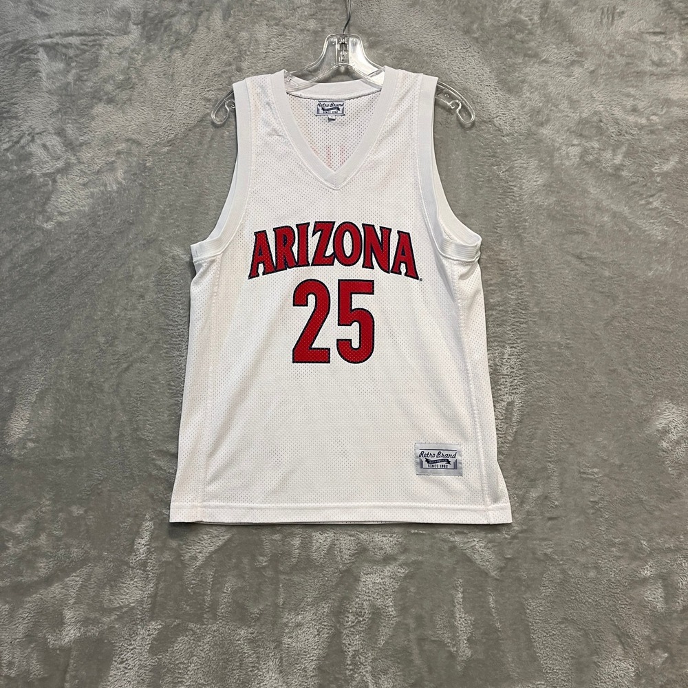 Retro Brand Basketball Jersey Mens Small White Arizona Wildcats Kriisa 25 Mesh